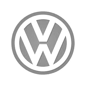 volkswagen logo aspecta bw